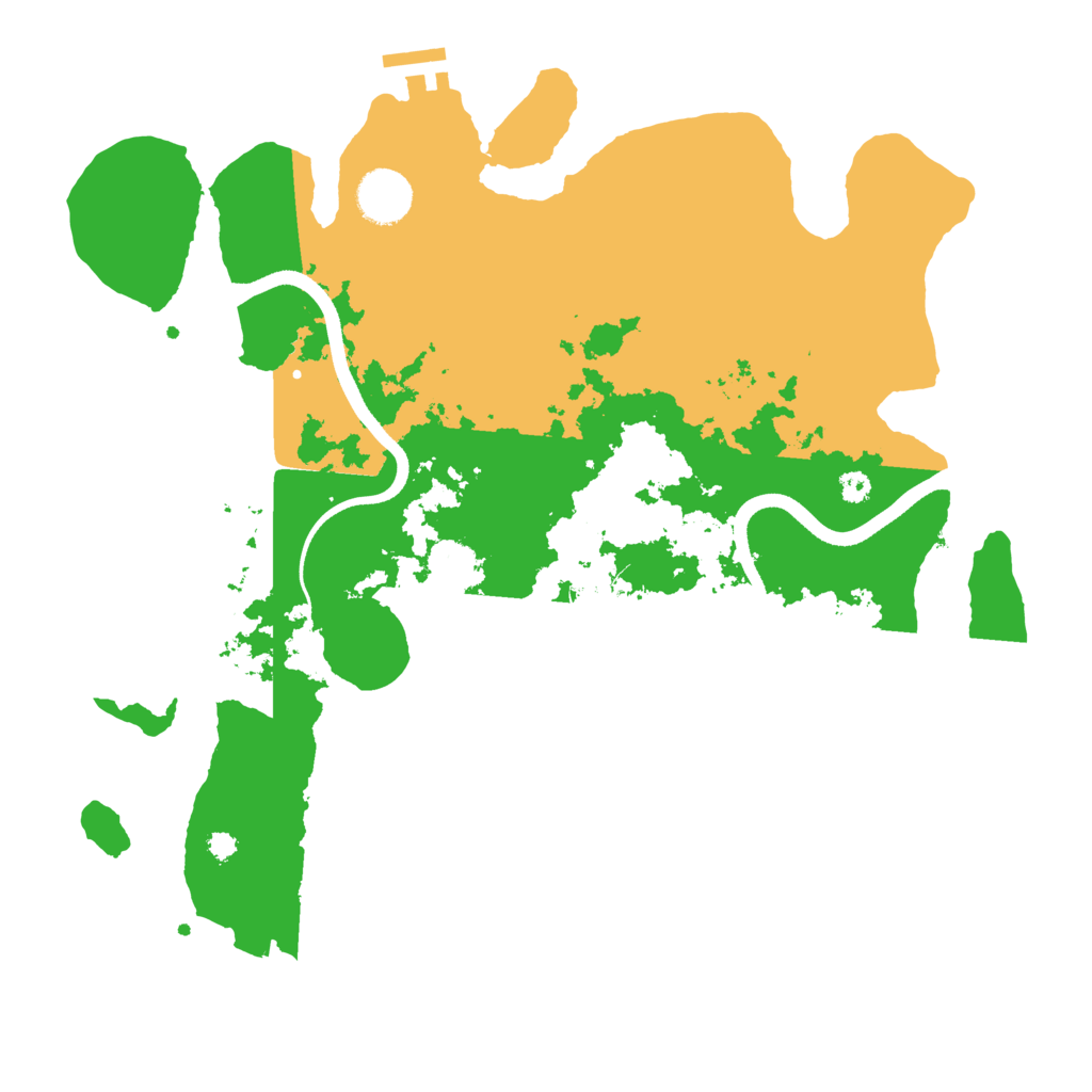 Biome Rust Map: Procedural Map, Size: 3500, Seed: 3163627