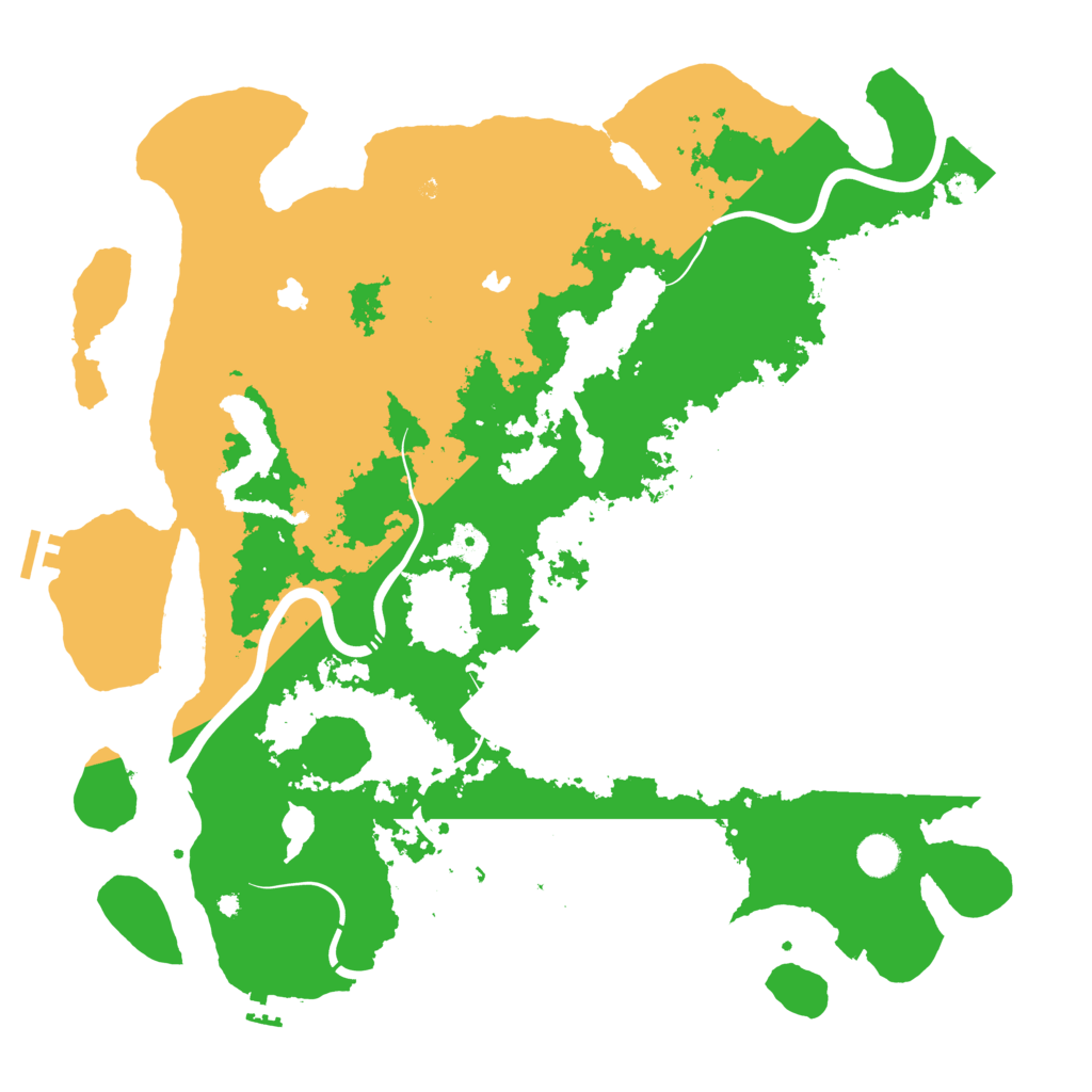 Biome Rust Map: Procedural Map, Size: 4500, Seed: 3257160