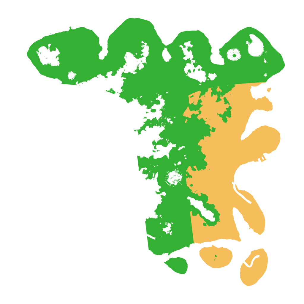 Biome Rust Map: Procedural Map, Size: 3500, Seed: 92482251