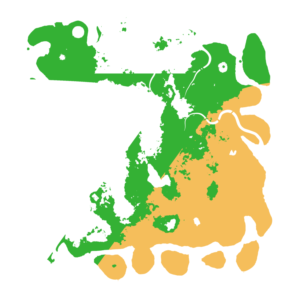 Biome Rust Map: Procedural Map, Size: 4500, Seed: 4136905