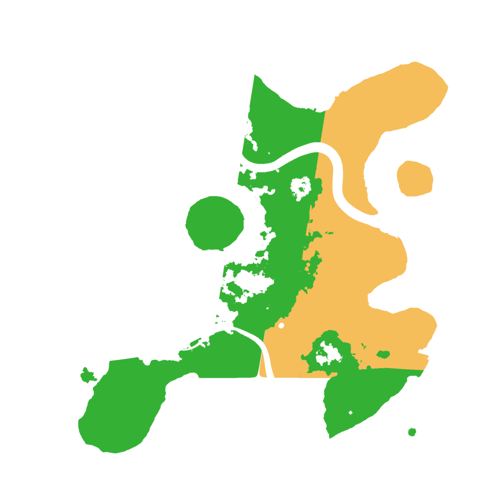 Biome Rust Map: Procedural Map, Size: 2500, Seed: 2937465