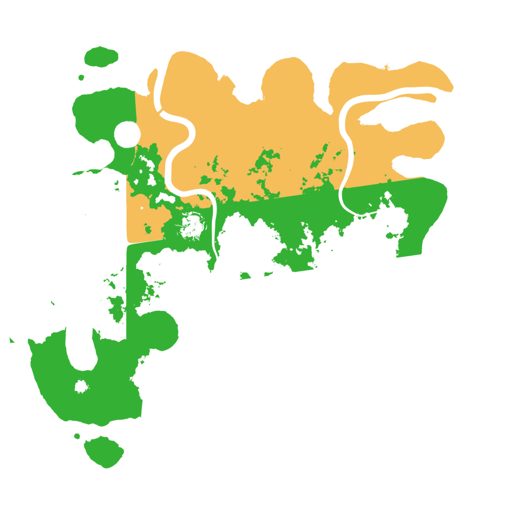 Biome Rust Map: Procedural Map, Size: 3500, Seed: 954948851