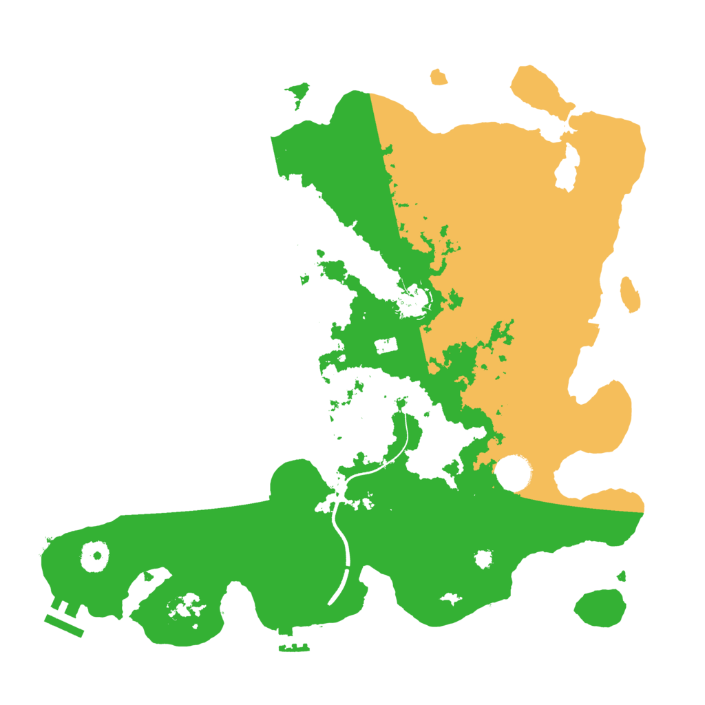 Biome Rust Map: Procedural Map, Size: 3500, Seed: 185580709