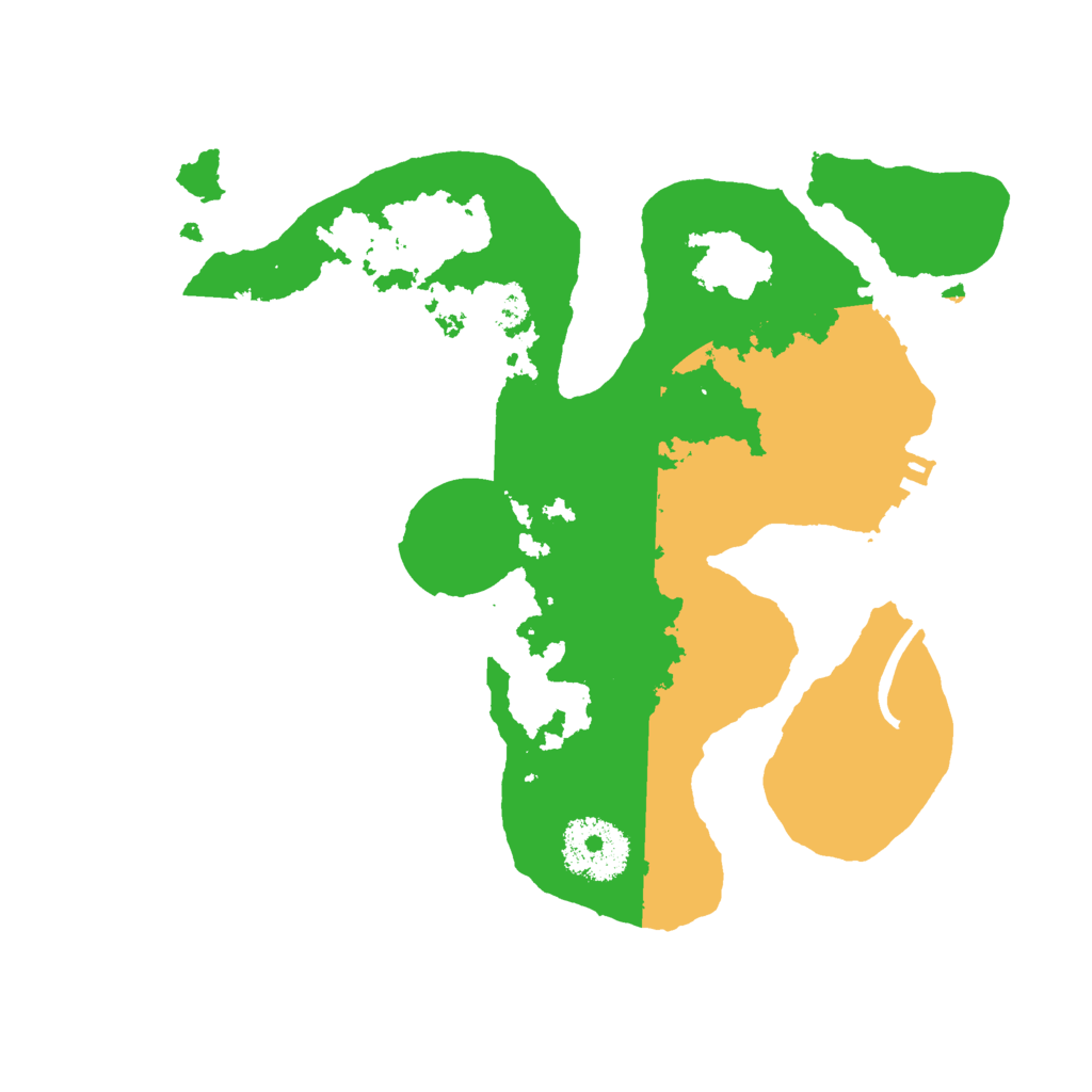 Biome Rust Map: Procedural Map, Size: 2535, Seed: 1822460025