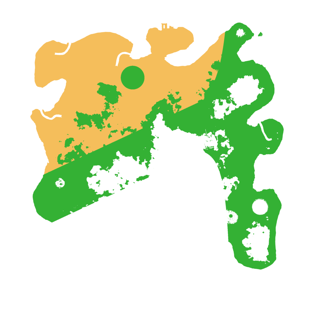 Biome Rust Map: Procedural Map, Size: 3500, Seed: 134352356