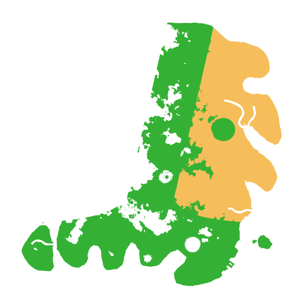 Biome Rust Map: Procedural Map, Size: 3500, Seed: 56563