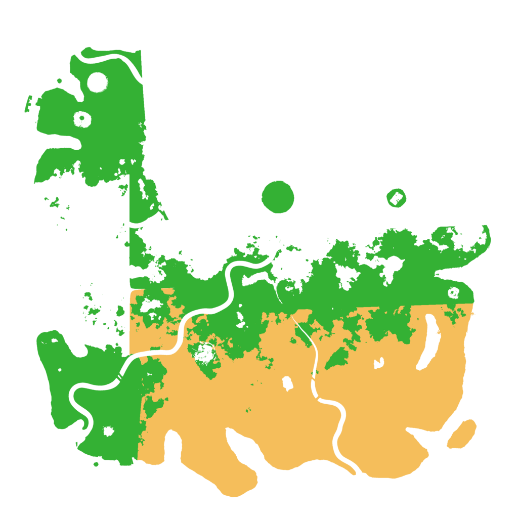 Biome Rust Map: Procedural Map, Size: 4500, Seed: 568446