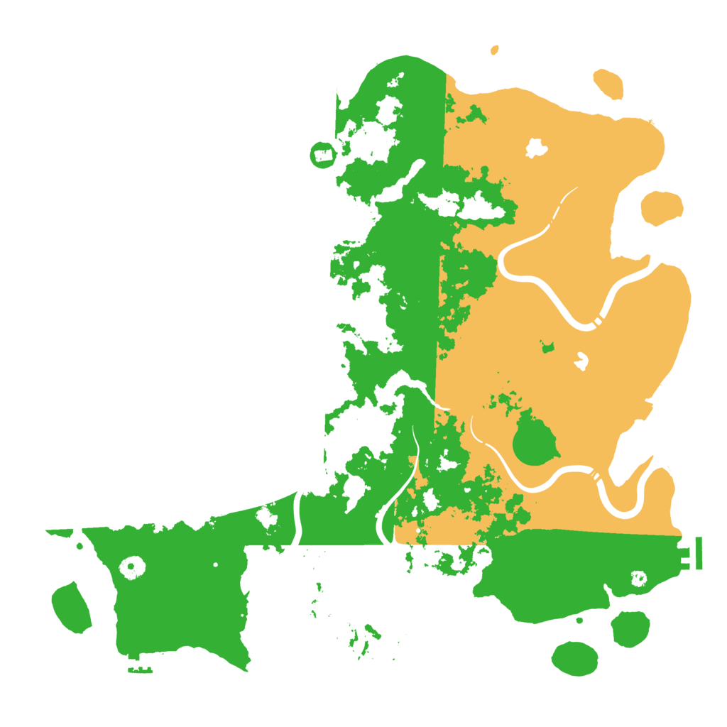 Biome Rust Map: Procedural Map, Size: 4500, Seed: 4438612