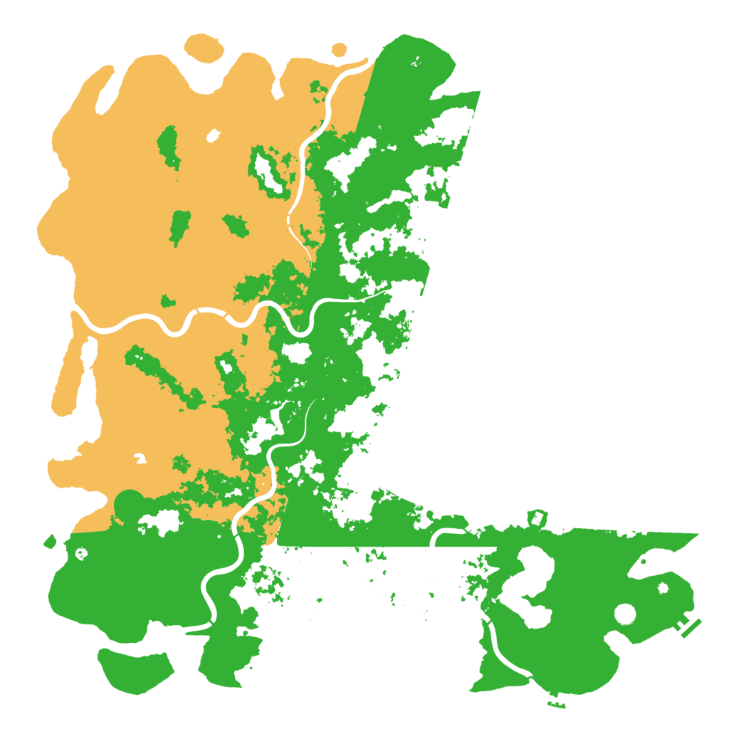 Biome Rust Map: Procedural Map, Size: 6000, Seed: 8012022