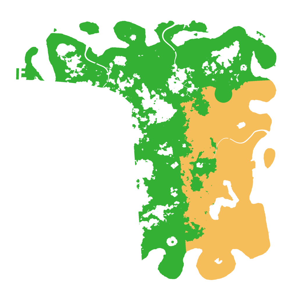 Biome Rust Map: Procedural Map, Size: 4500, Seed: 494278202
