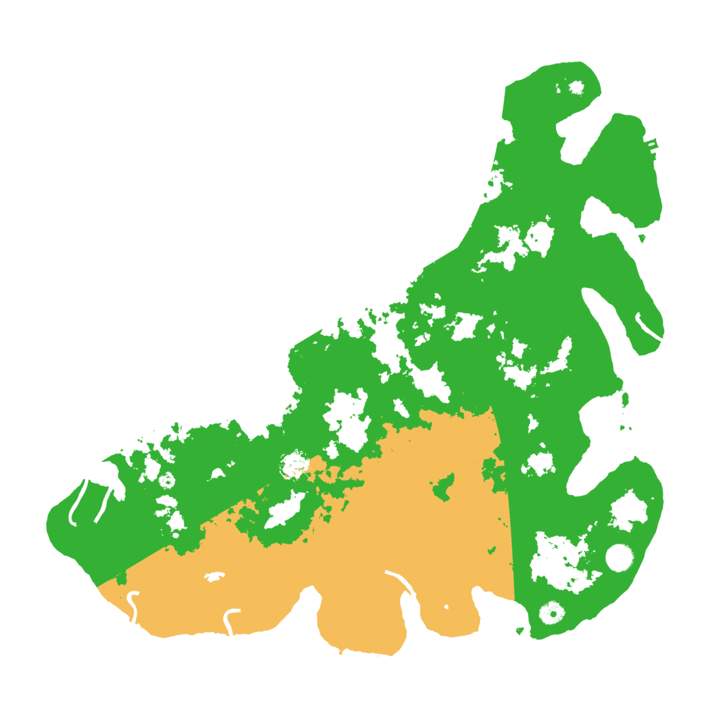 Biome Rust Map: Procedural Map, Size: 4500, Seed: 7777