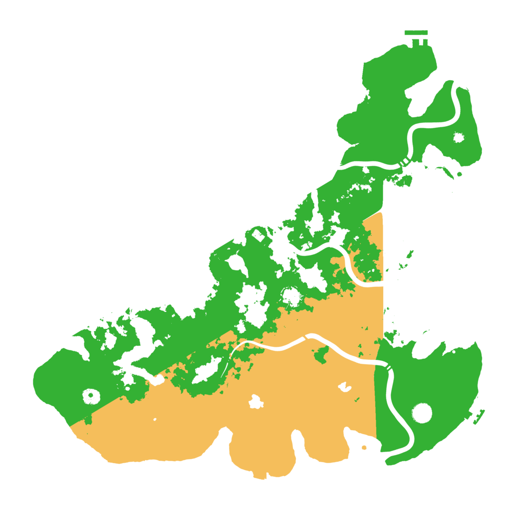 Biome Rust Map: Procedural Map, Size: 4500, Seed: 7777
