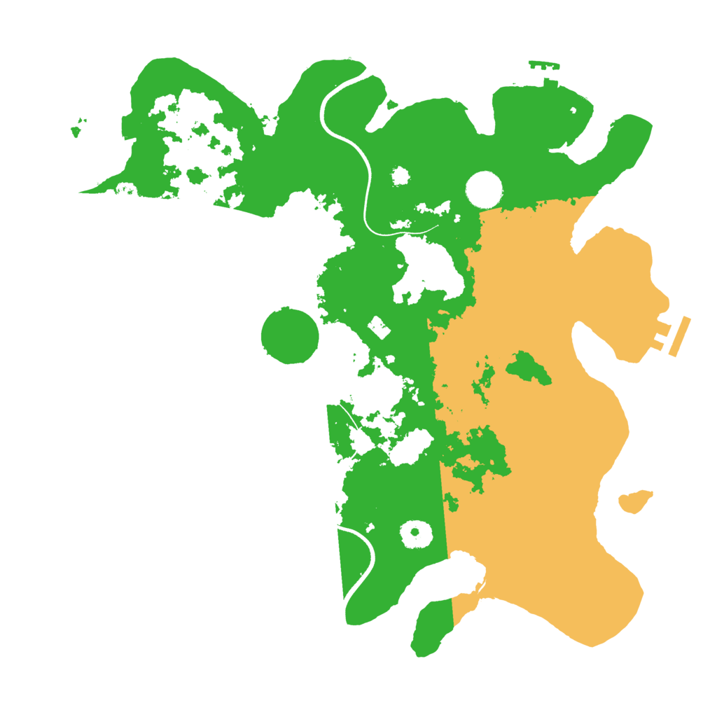 Biome Rust Map: Procedural Map, Size: 3500, Seed: 894841466