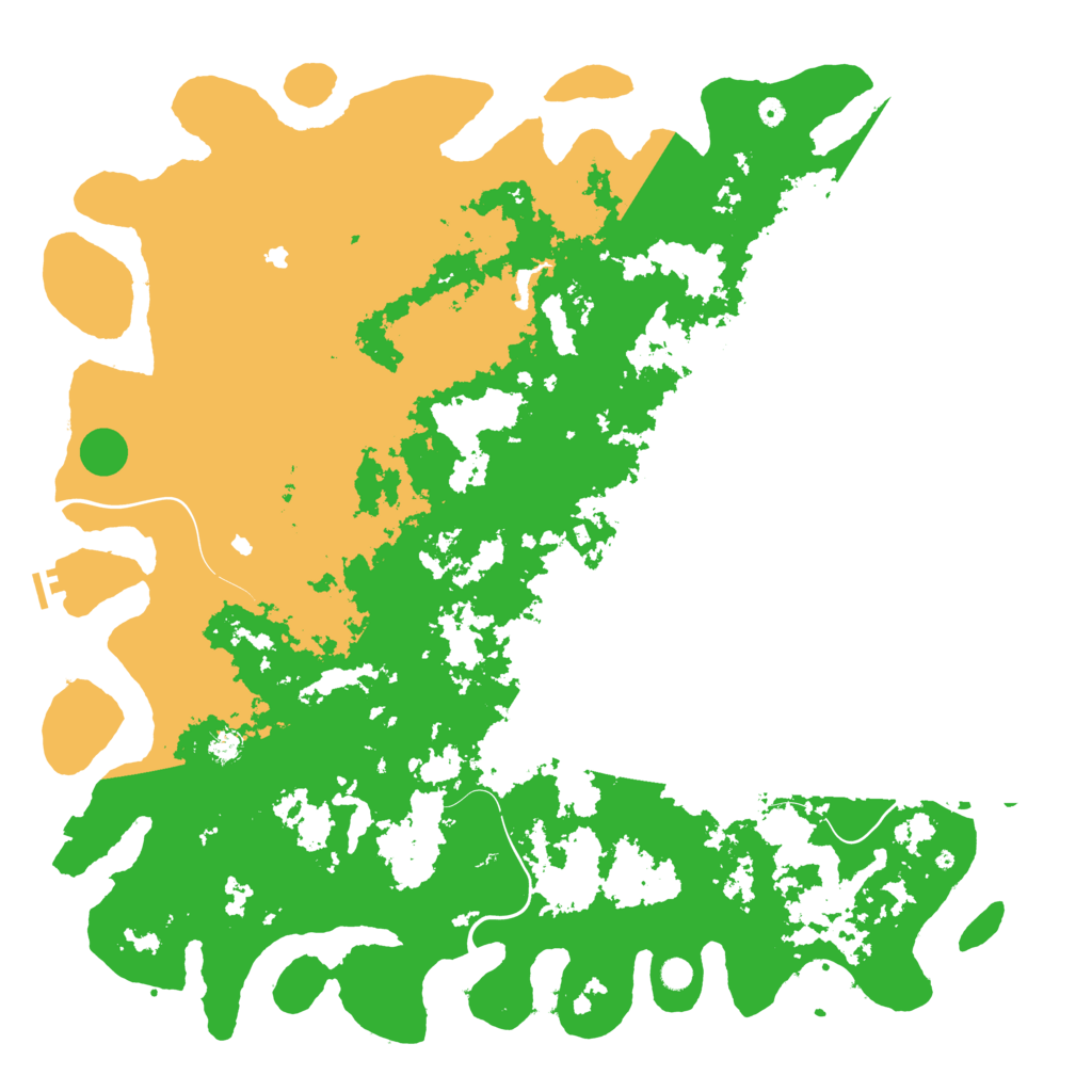 Biome Rust Map: Procedural Map, Size: 6000, Seed: 2611
