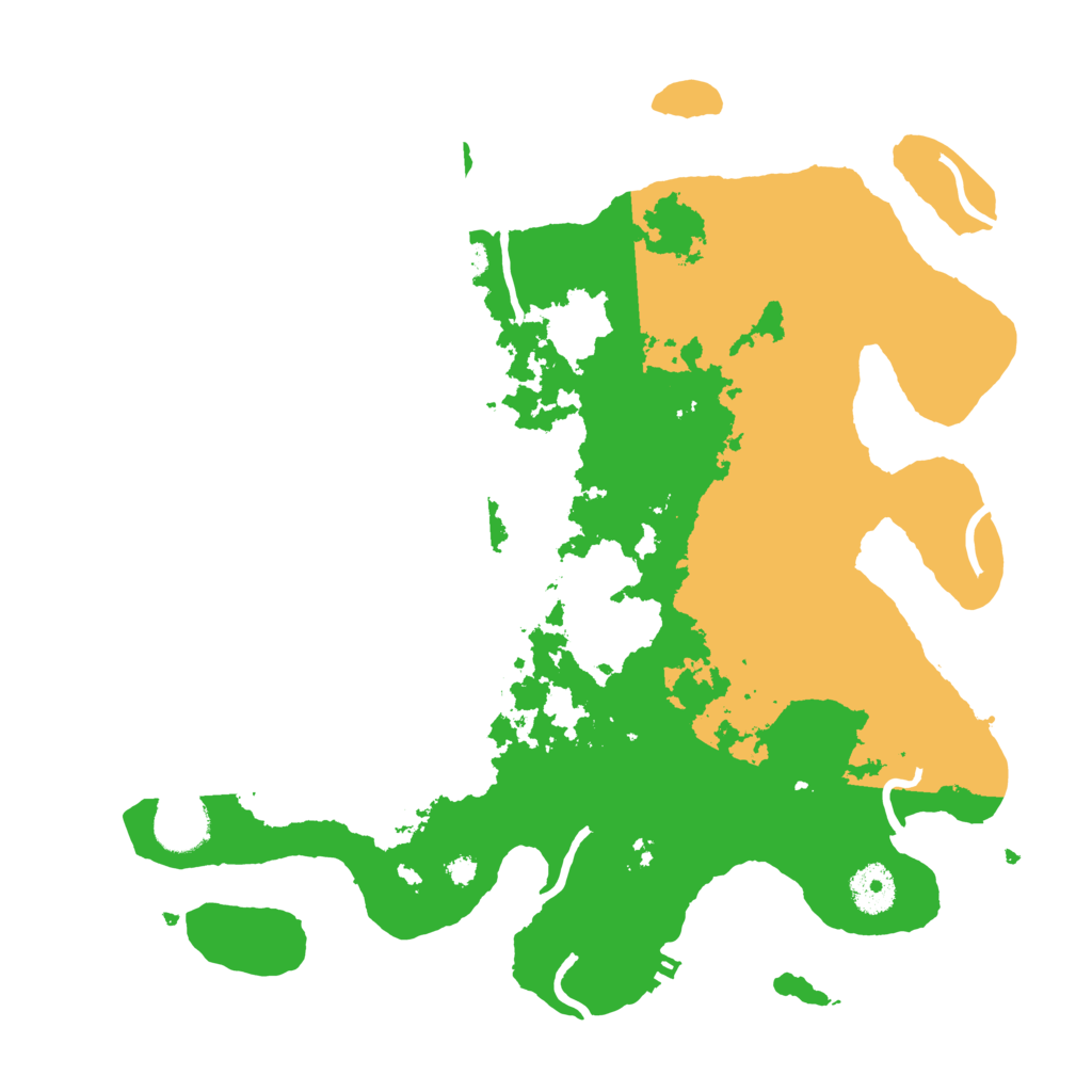 Biome Rust Map: Procedural Map, Size: 3500, Seed: 543543
