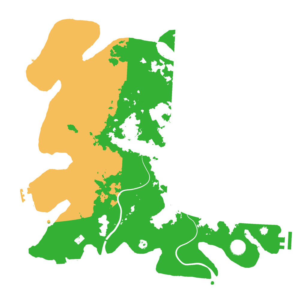 Biome Rust Map: Procedural Map, Size: 3500, Seed: 378228037