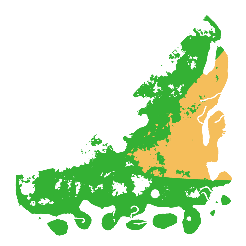 Biome Rust Map: Procedural Map, Size: 5000, Seed: 1969553435