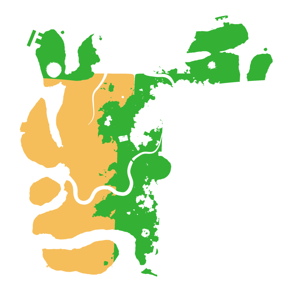 Biome Rust Map: Procedural Map, Size: 3500, Seed: 63413