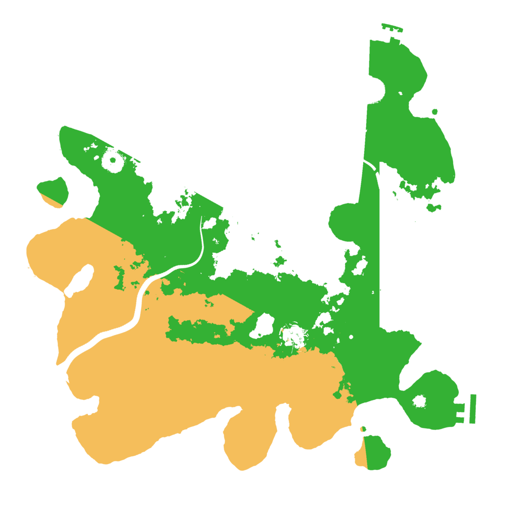 Biome Rust Map: Procedural Map, Size: 3500, Seed: 544132091