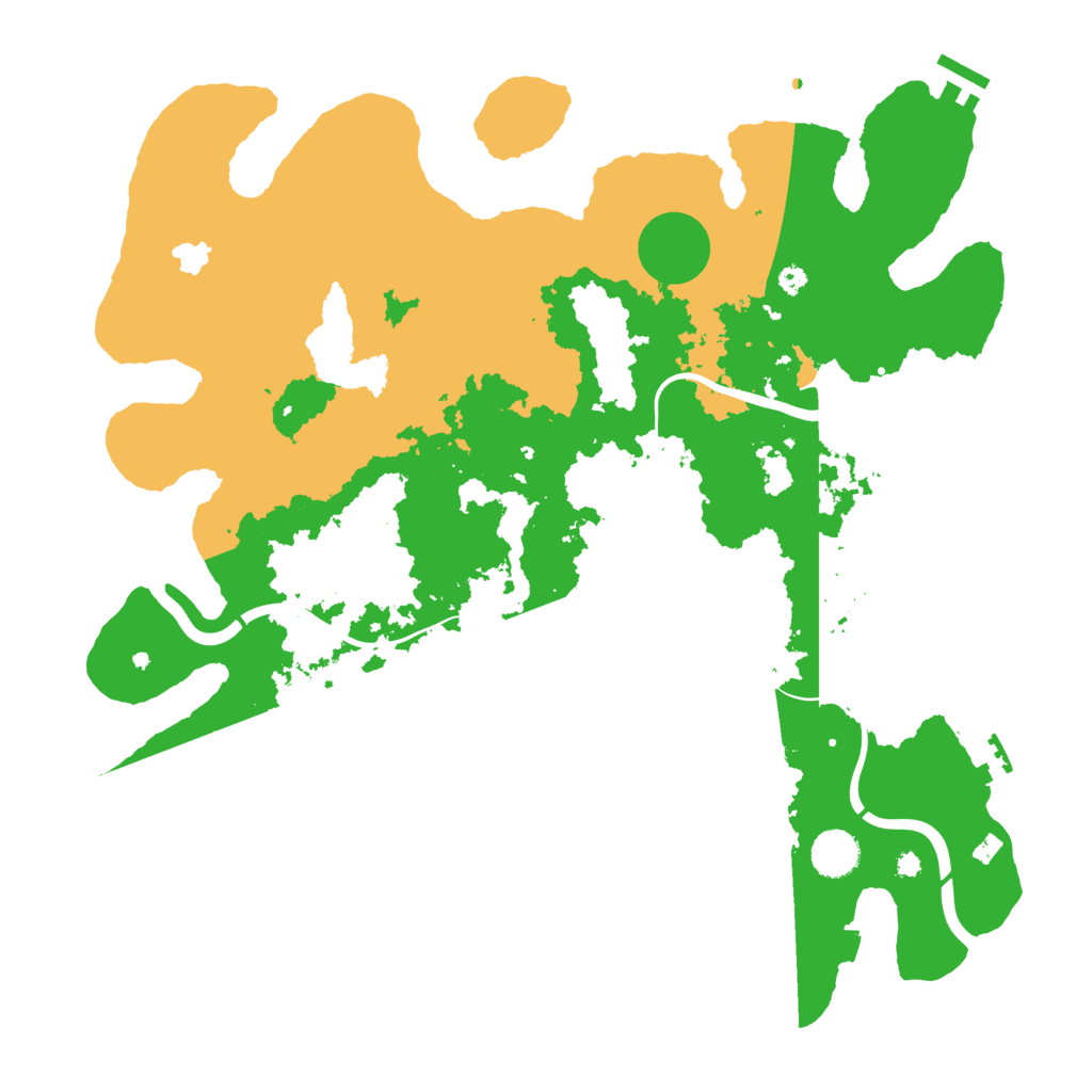 Biome Rust Map: Procedural Map, Size: 4000, Seed: 345876