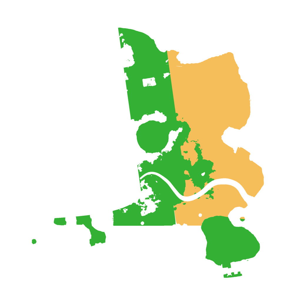 Biome Rust Map: Procedural Map, Size: 2500, Seed: 404404