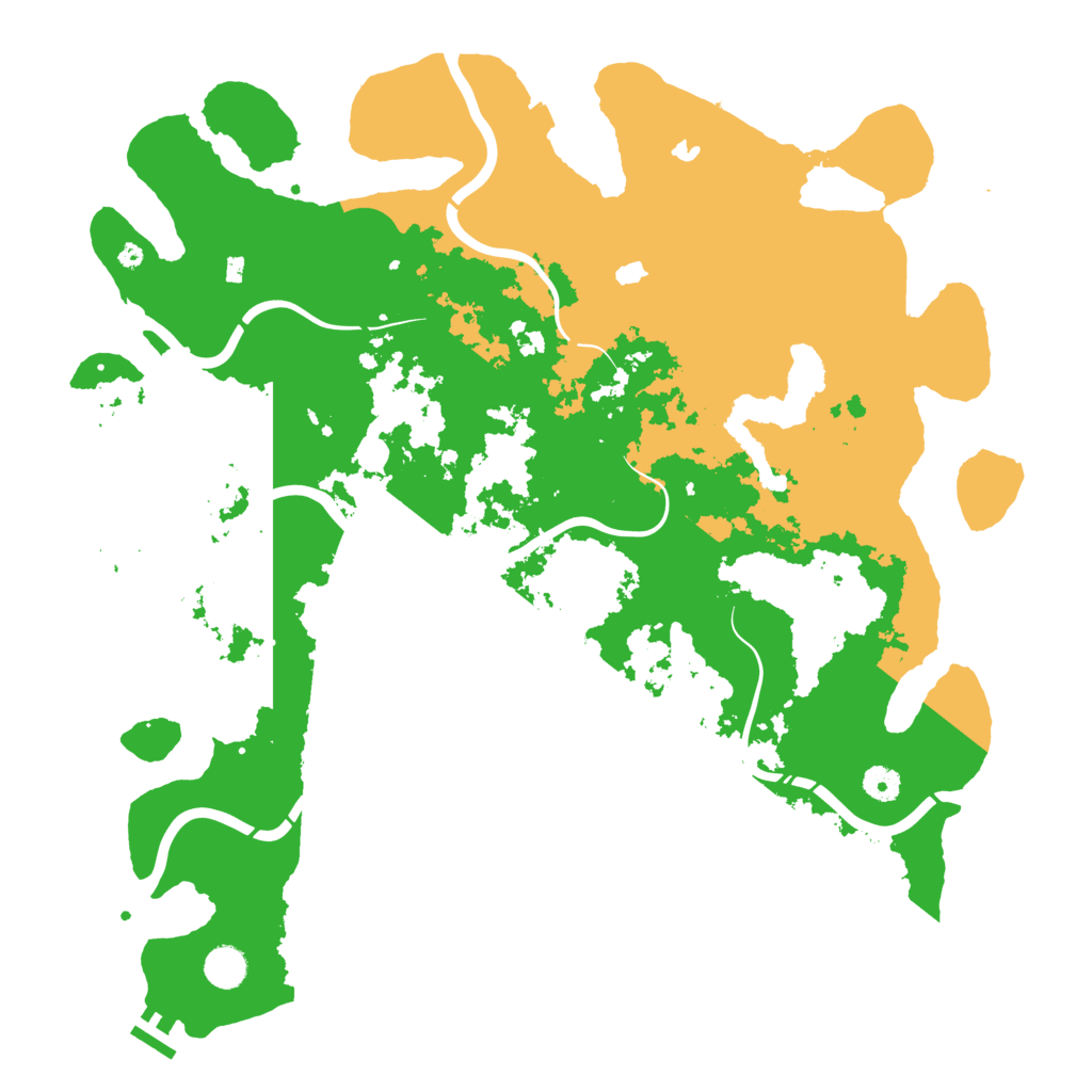 Biome Rust Map: Procedural Map, Size: 4500, Seed: 396759