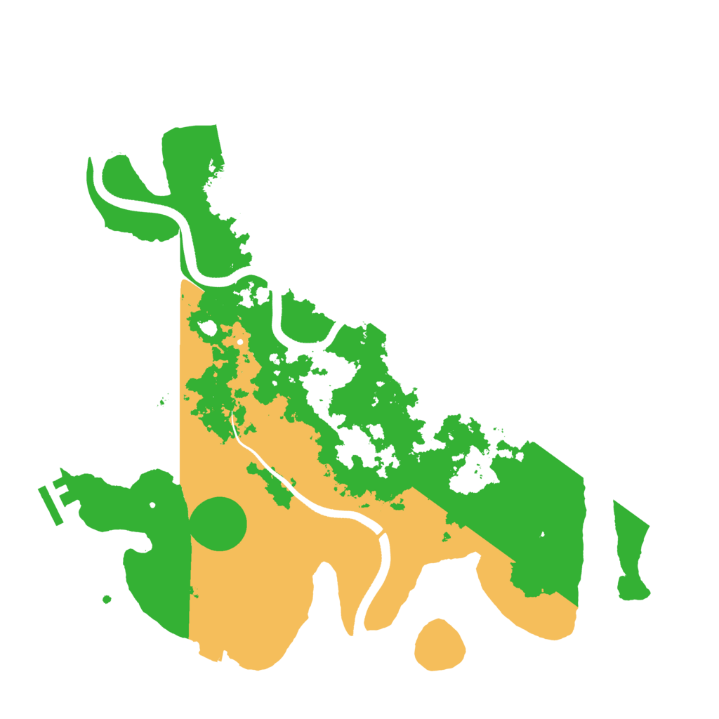 Biome Rust Map: Procedural Map, Size: 3500, Seed: 987654