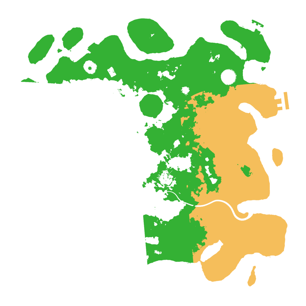 Biome Rust Map: Procedural Map, Size: 3550, Seed: 379767