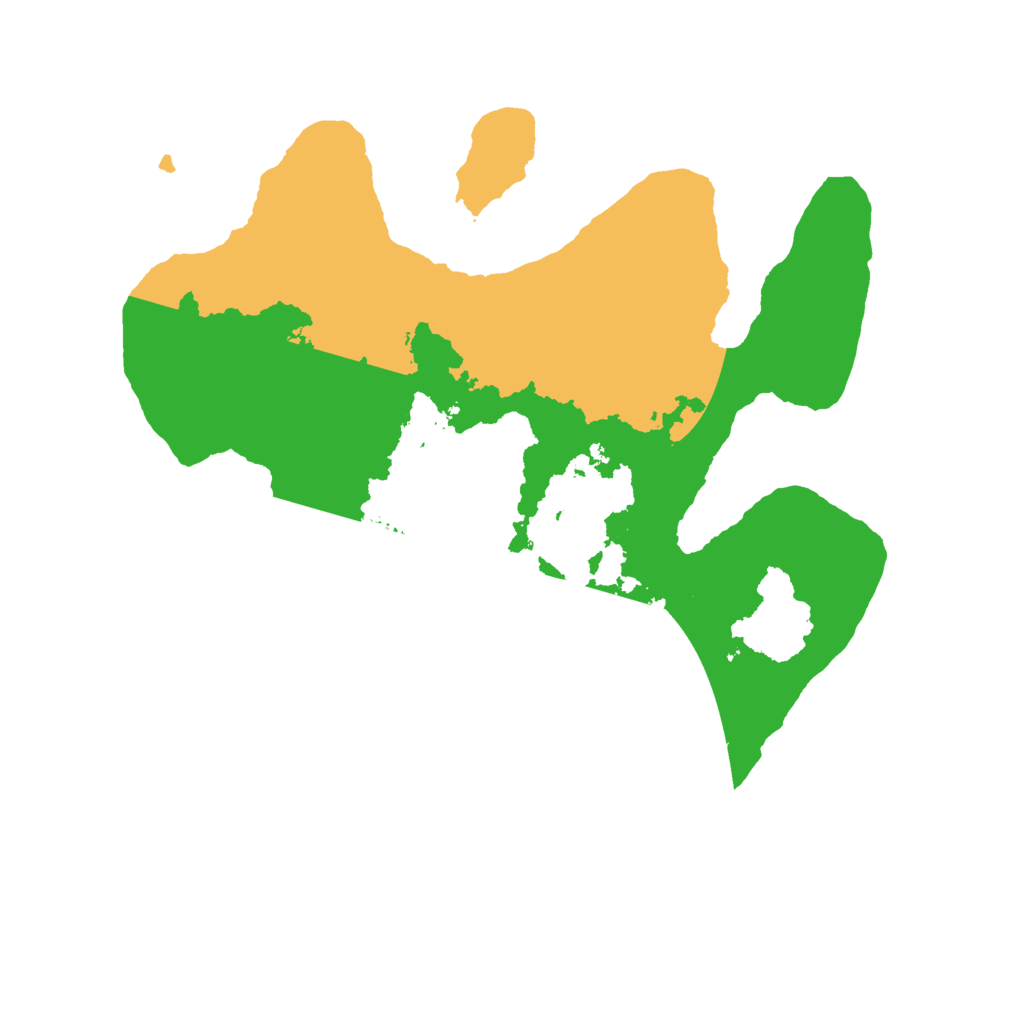 Biome Rust Map: Barren, Size: 2500, Seed: 2147483647