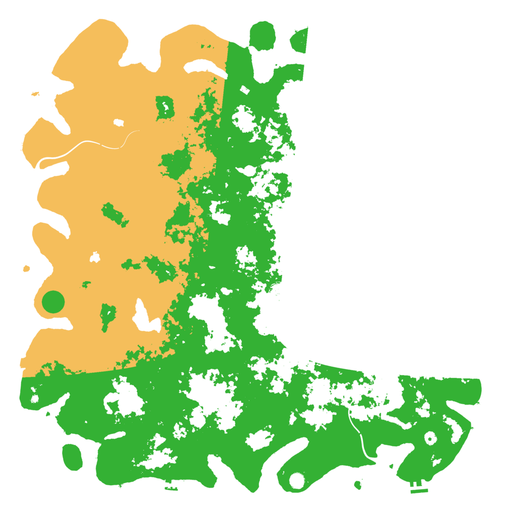 Biome Rust Map: Procedural Map, Size: 6000, Seed: 304882911