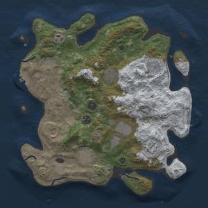 Thumbnail Rust Map: Procedural Map, Size: 3500, Seed: 49, 19 Monuments