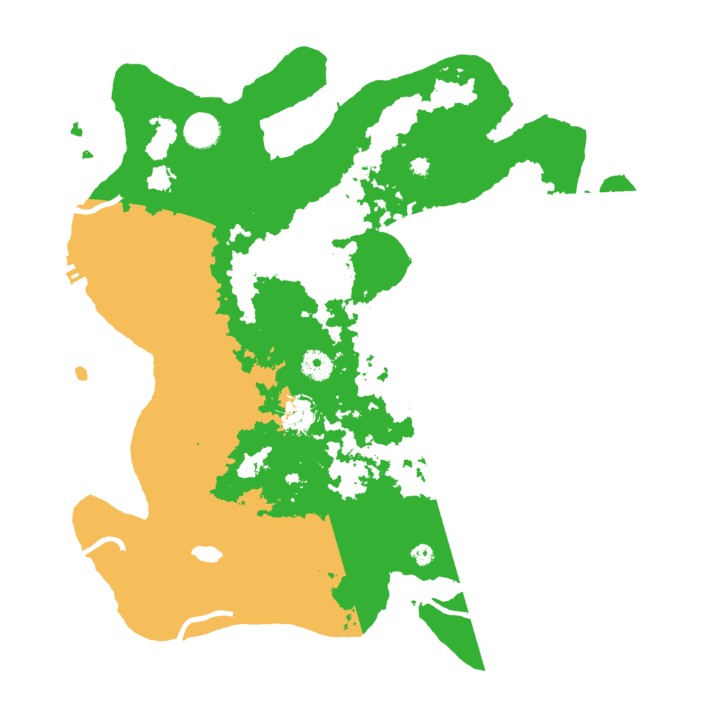 Biome Rust Map: Procedural Map, Size: 3500, Seed: 49