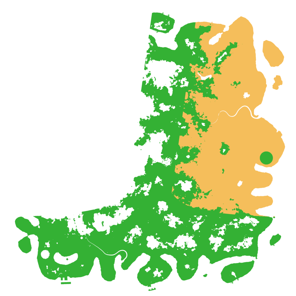 Biome Rust Map: Procedural Map, Size: 6000, Seed: 23458971
