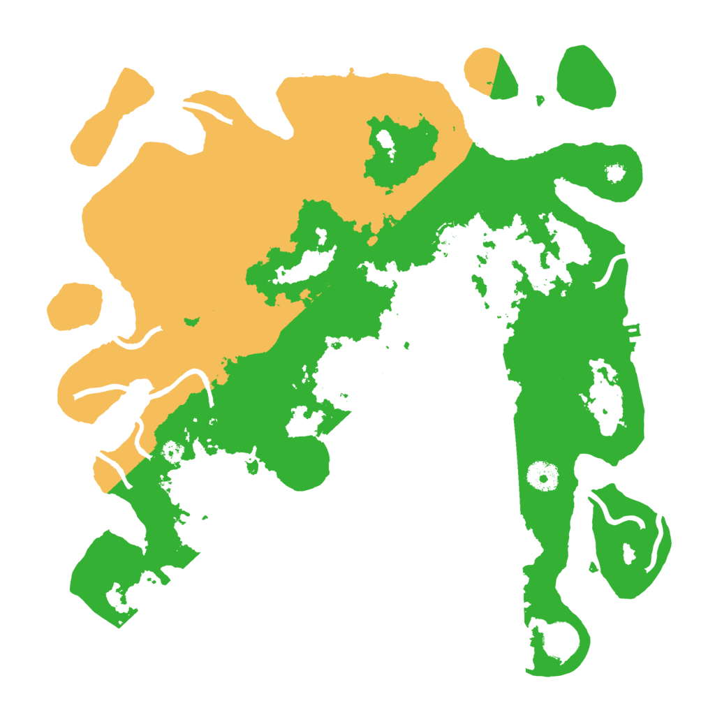Biome Rust Map: Procedural Map, Size: 3500, Seed: 12856