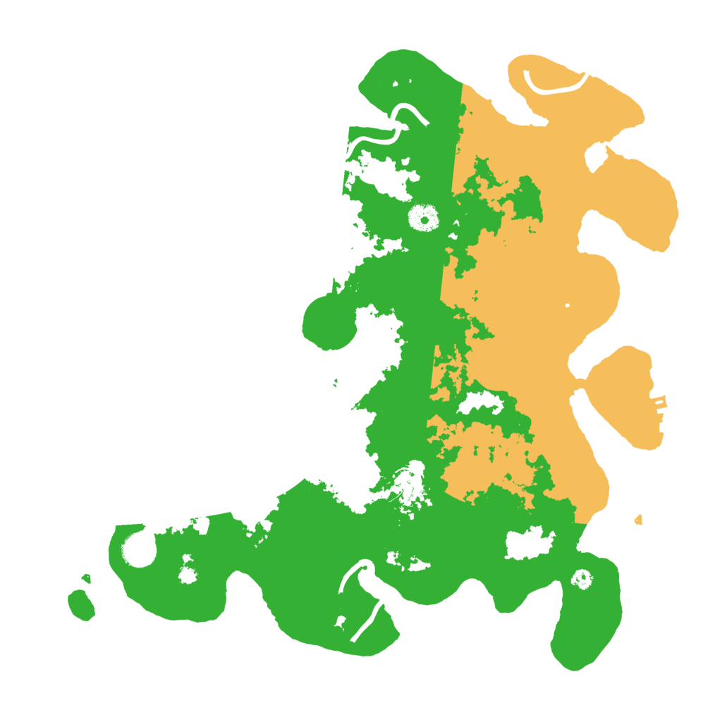 Biome Rust Map: Procedural Map, Size: 3700, Seed: 2076532