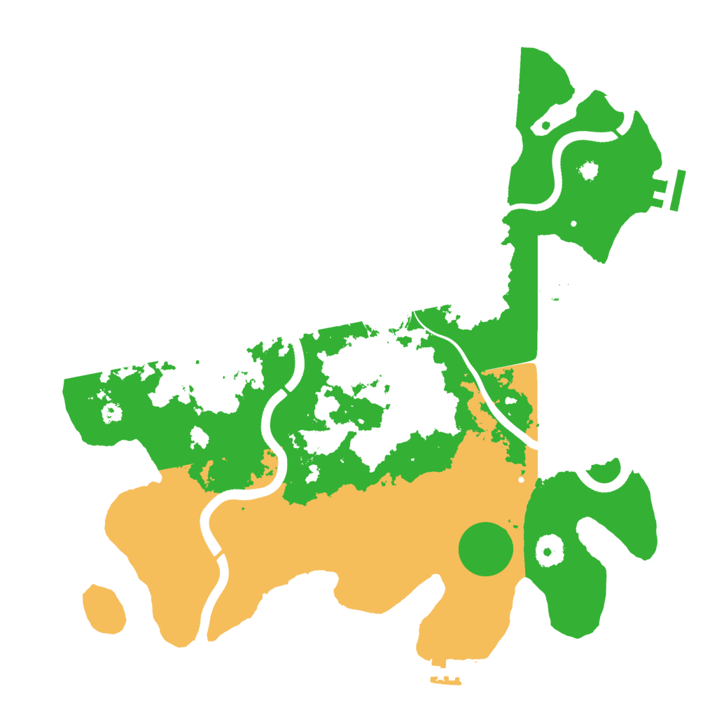 Biome Rust Map: Procedural Map, Size: 3500, Seed: 512920531