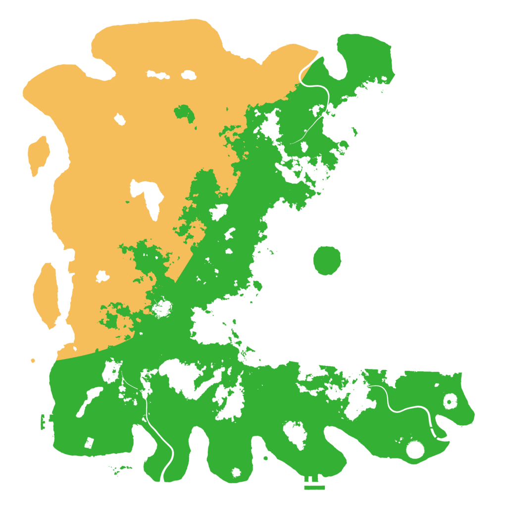 Biome Rust Map: Procedural Map, Size: 5000, Seed: 108315304
