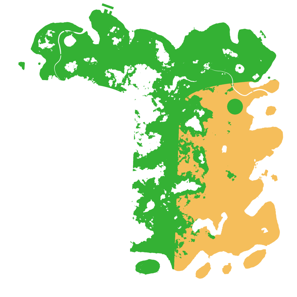 Biome Rust Map: Procedural Map, Size: 5000, Seed: 100985966
