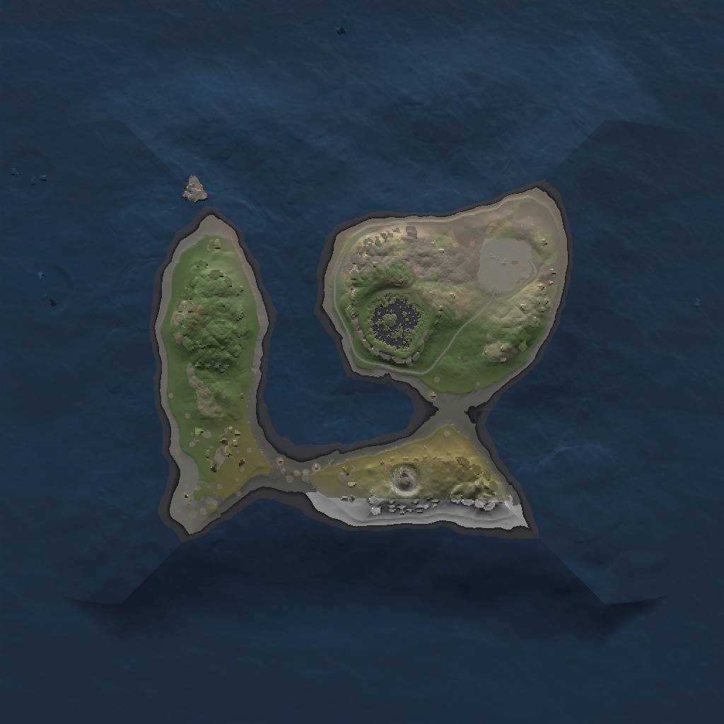 Rust Map: Procedural Map, Size: 1500, Seed: 636872771, 4 Monuments