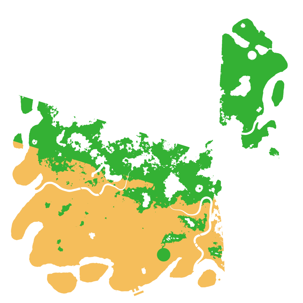 Biome Rust Map: Procedural Map, Size: 6000, Seed: 42524532