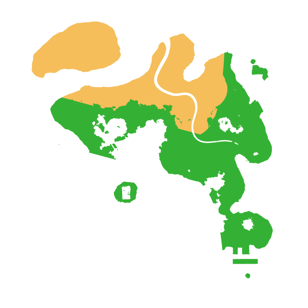 Biome Rust Map: Procedural Map, Size: 2500, Seed: 12453