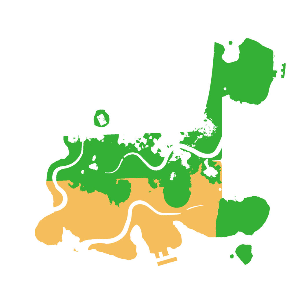Biome Rust Map: Procedural Map, Size: 3000, Seed: 1491254978
