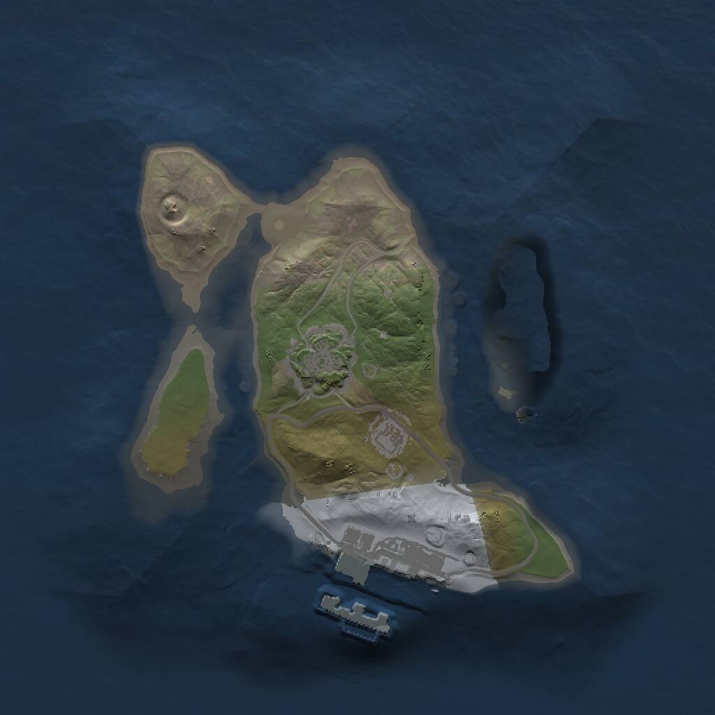 Rust Map: Procedural Map, Size: 1500, Seed: 1432693716, 3 Monuments