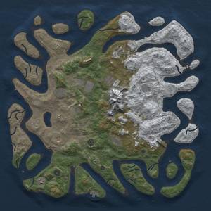 Thumbnail Rust Map: Procedural Map, Size: 5000, Seed: 187, 20 Monuments