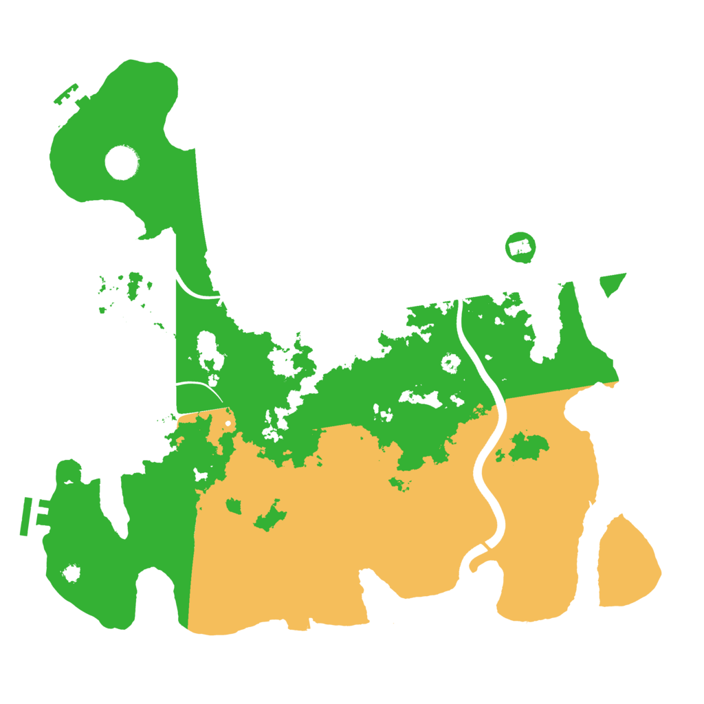 Biome Rust Map: Procedural Map, Size: 3700, Seed: 1172508