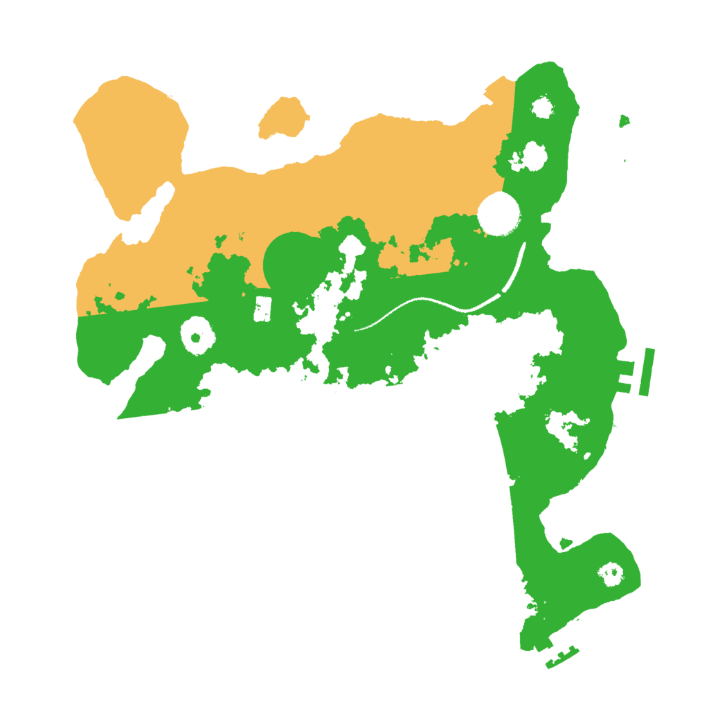 Biome Rust Map: Procedural Map, Size: 3000, Seed: 330492046