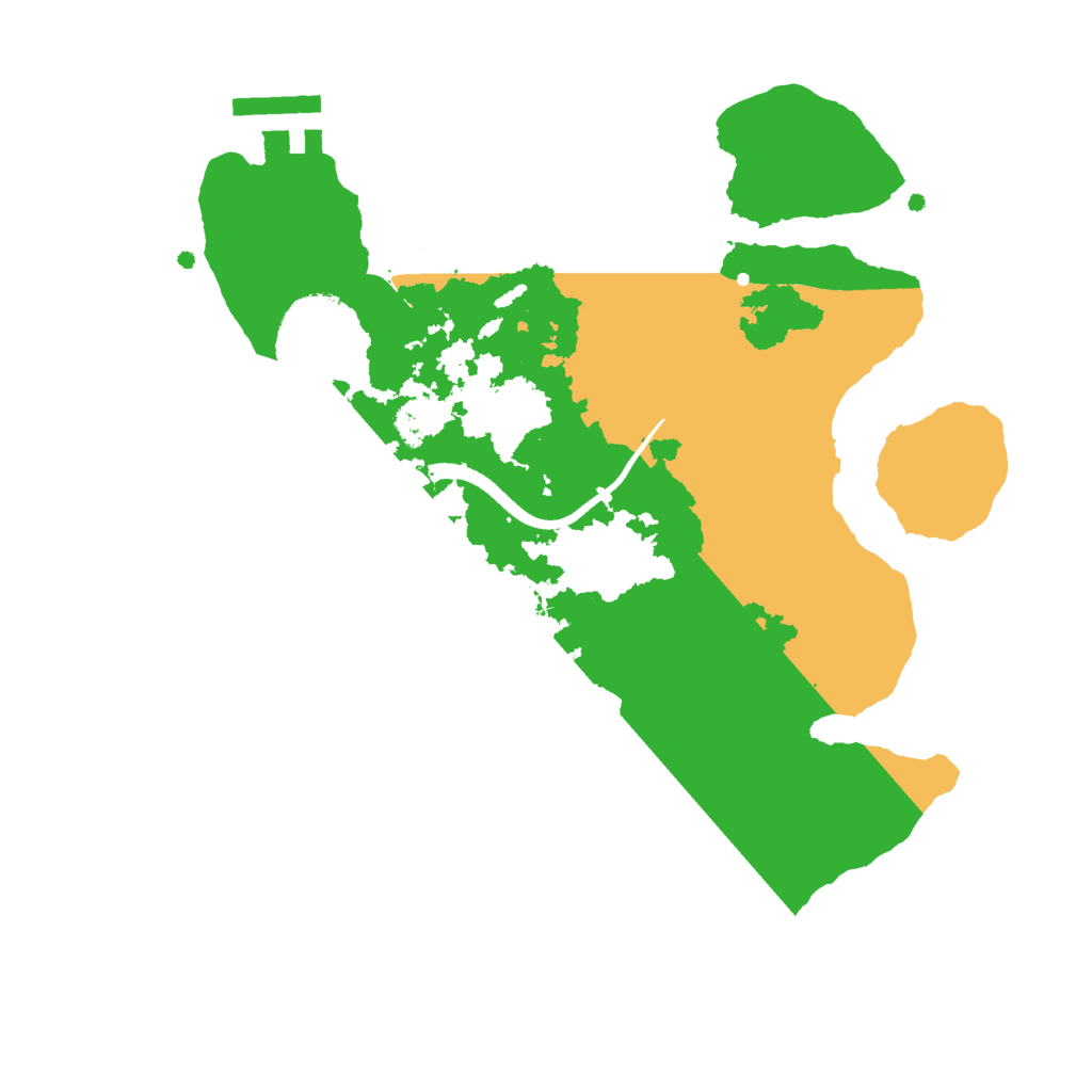 Biome Rust Map: Procedural Map, Size: 2500, Seed: 99999999