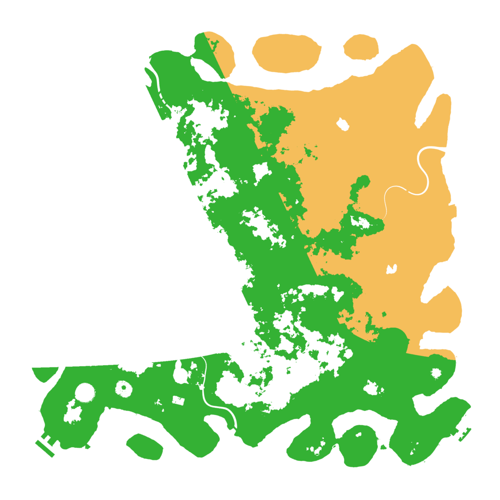 Biome Rust Map: Procedural Map, Size: 4500, Seed: 4309