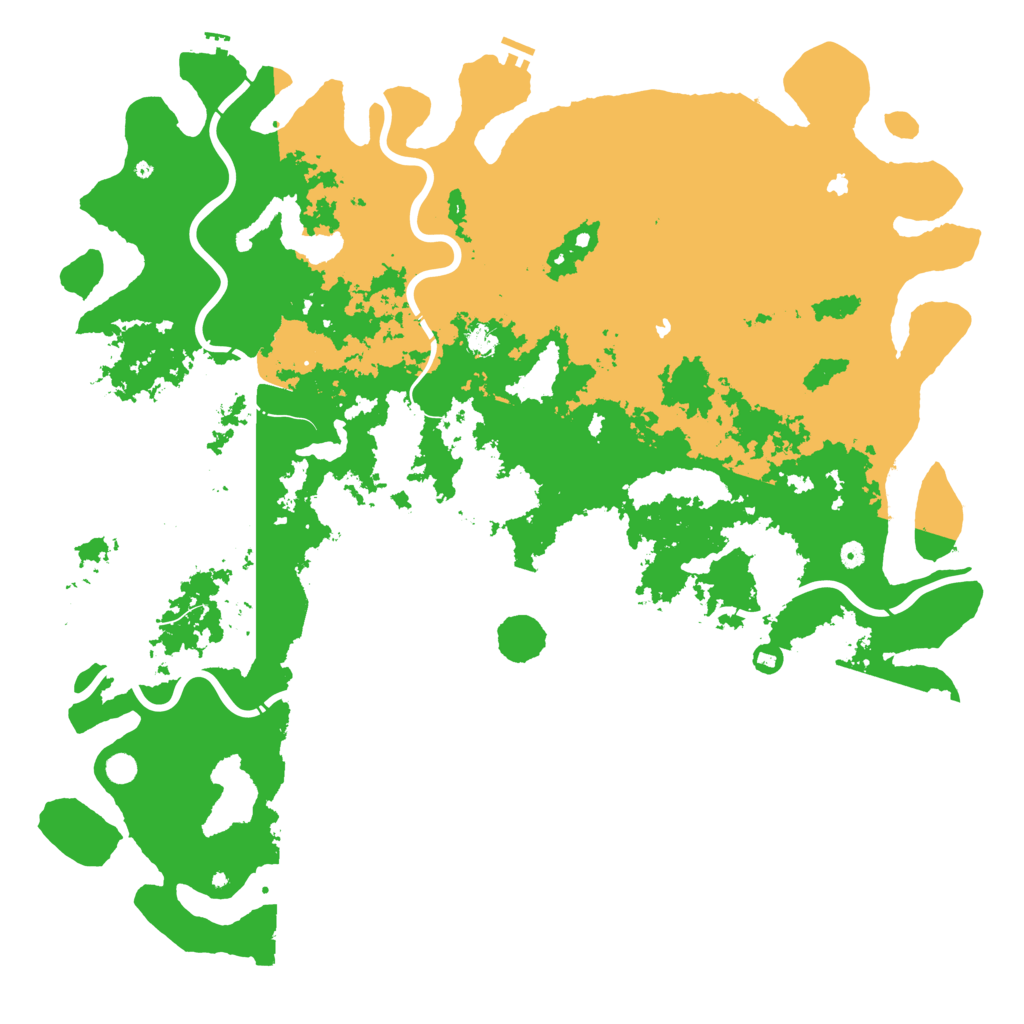 Biome Rust Map: Procedural Map, Size: 6000, Seed: 58008