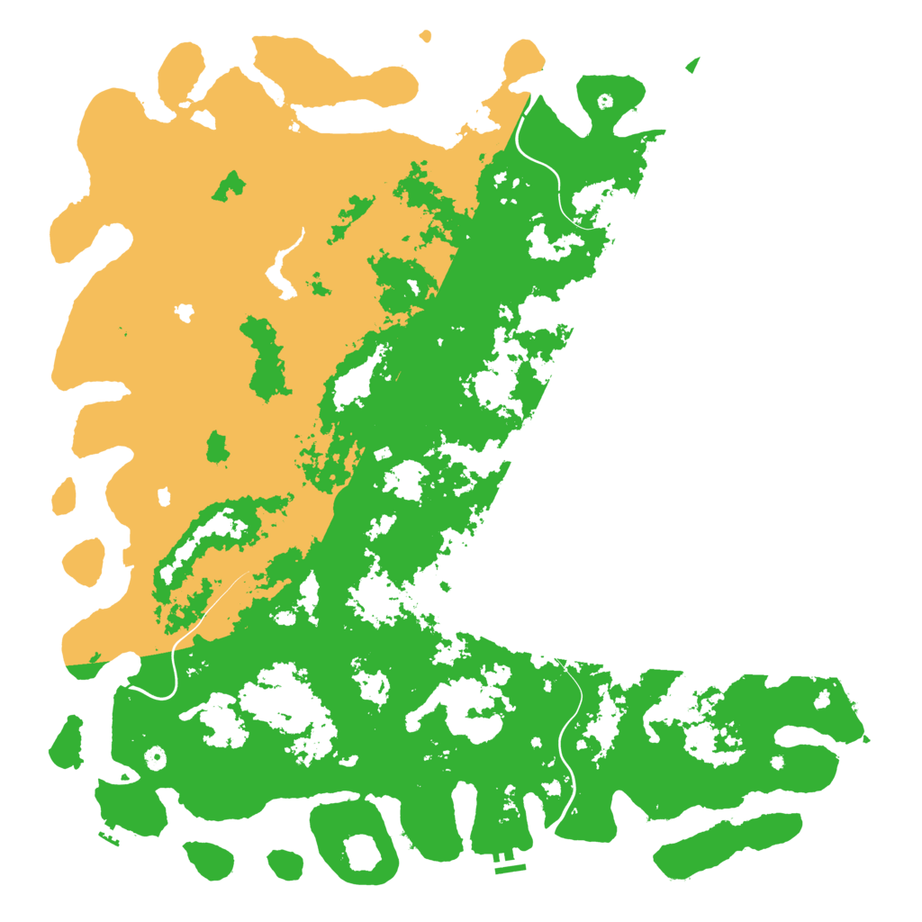 Biome Rust Map: Procedural Map, Size: 6000, Seed: 766778250